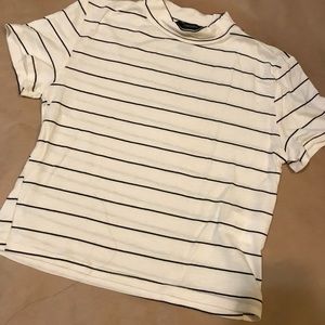 Cream Striped Tee